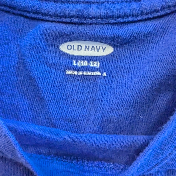 🍁2/$7🍁OLD NAVY Blue Empowered Girls Tee Shirt - Picture 3 of 3